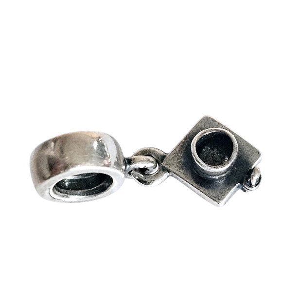 Pandora Graduation Cap Charm 925 Silver - Picture 9 of 13